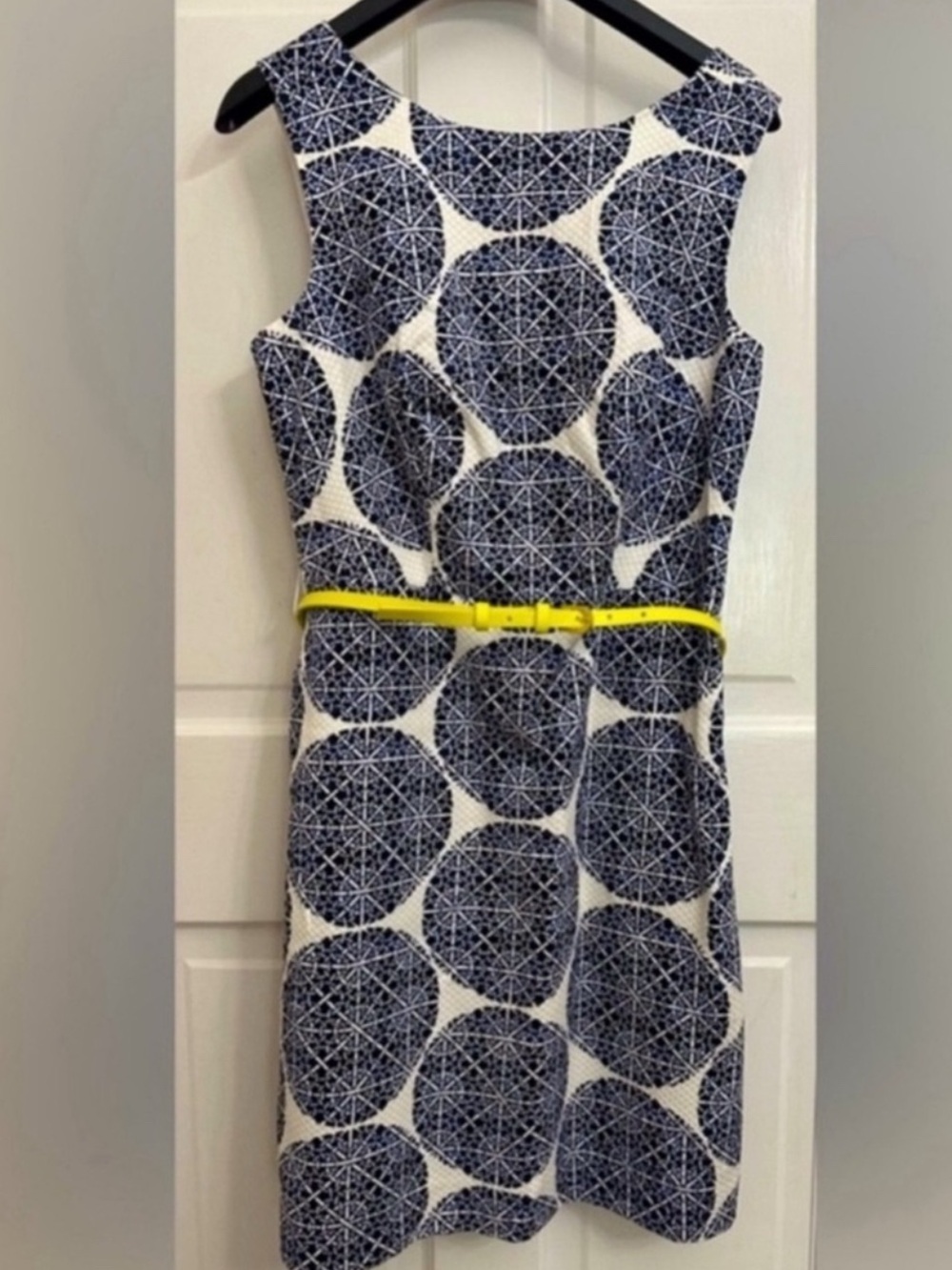 The Limited Navy & White
Geometric Print Dress